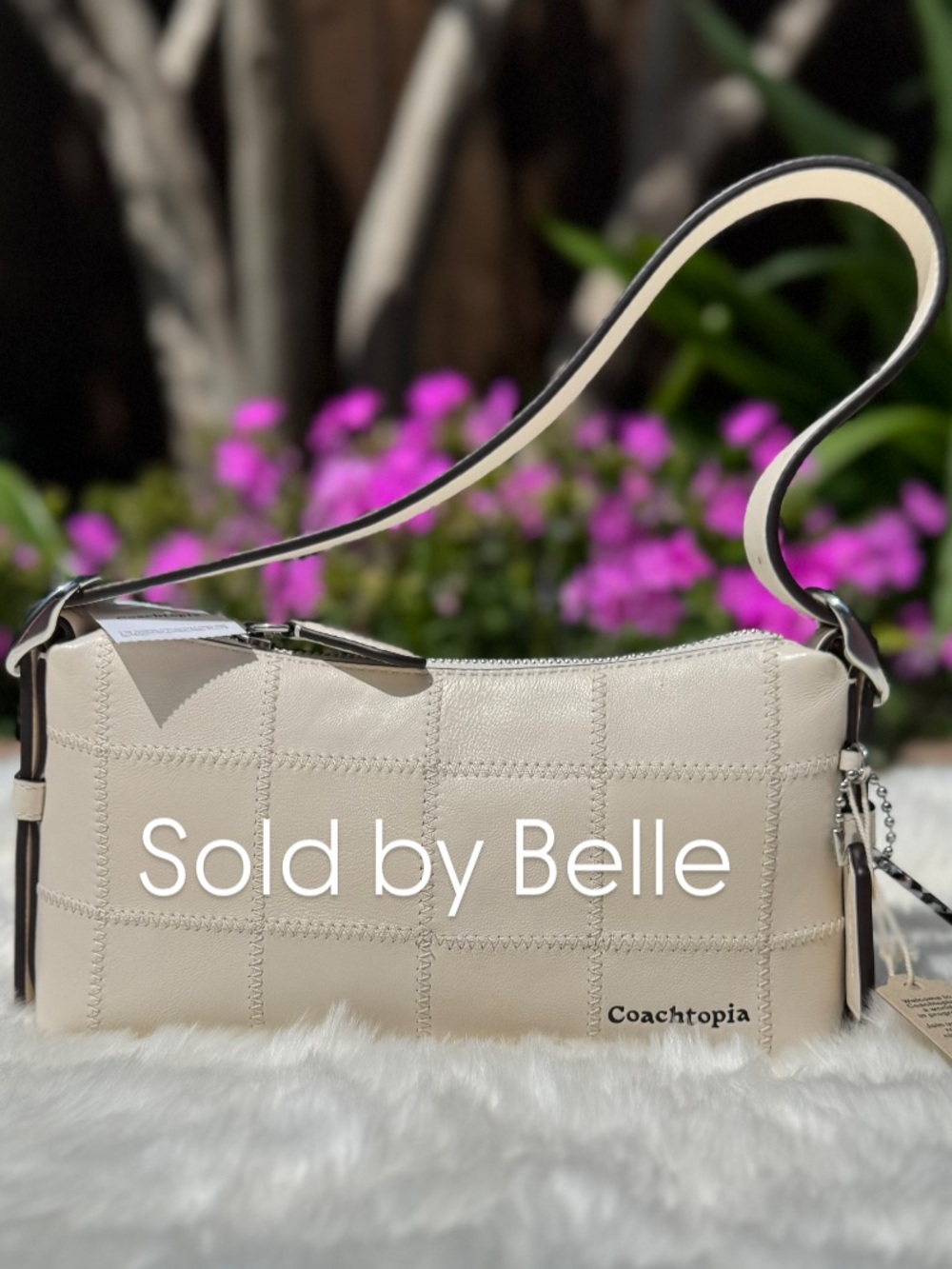 NWT Coach Coachtopia Alter Ego Small Slouchy Chalk Purse